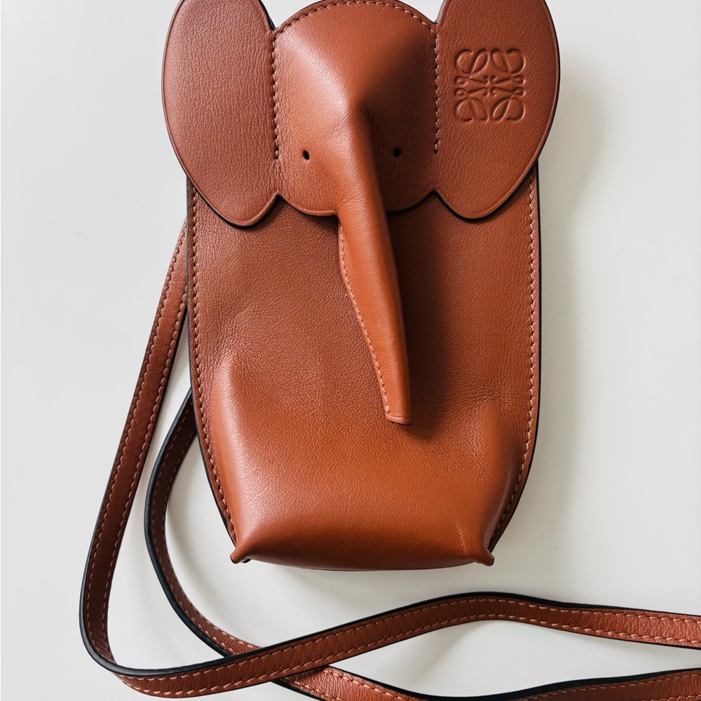 Loewe Elephant Leather Crossbody Bag